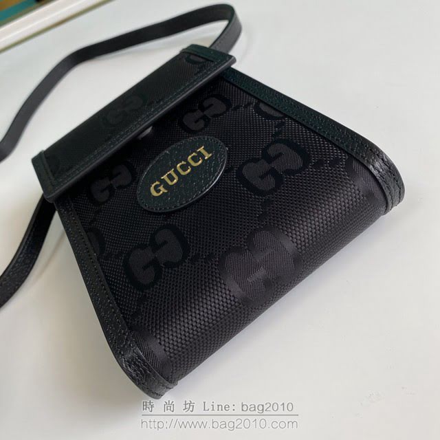 Gucci古馳包包 G家新款男包 625599 古奇男士小斜挎包 Gucci新款黑色手機包 gdj1399